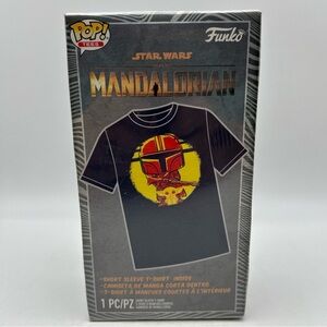 Funko Boxed Tee: The Mandalorian Cute Child Sun Baby Yoda Size L Unisex NEW!
